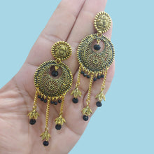 Elegant Oxidised Plated Jhumki Earrings for Women and Girls