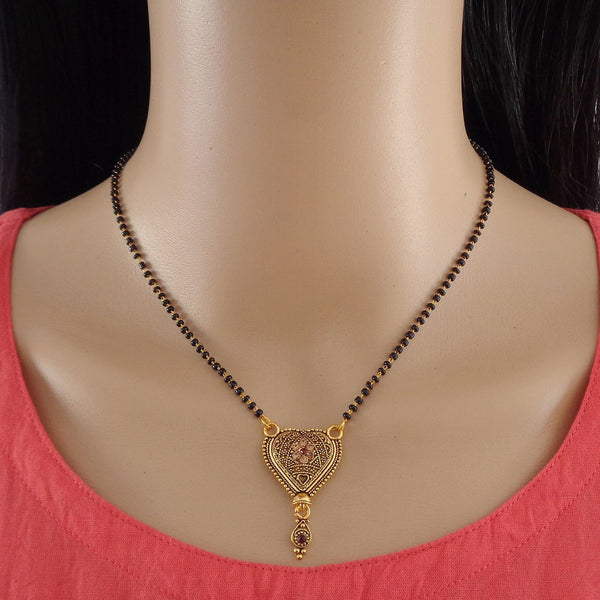 Fashionable Oxidized Mangalsutra with Stylish Pendant for Women and Girls