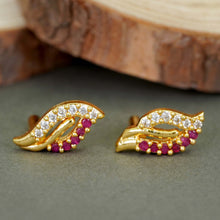 Gold Plated Designer AD Diamond Earrings