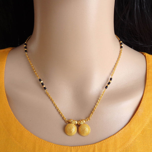 Elegant 22K Gold Plated Mangalsutra Necklace for Women & Girls