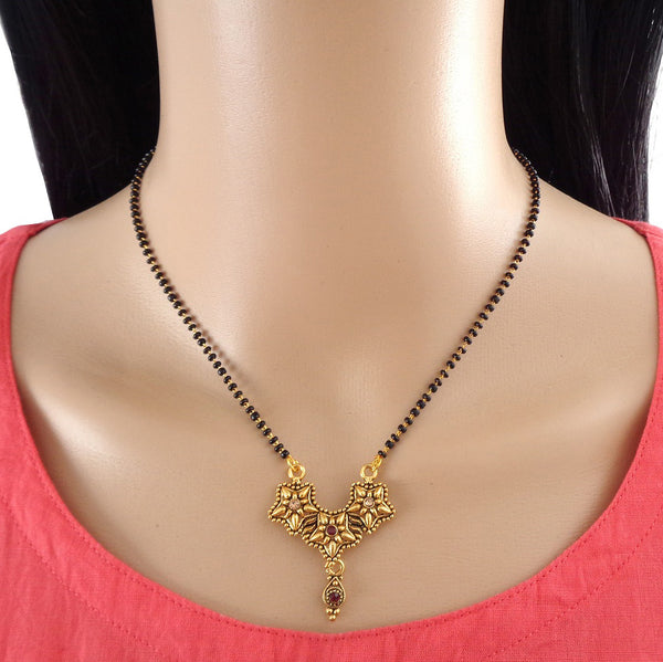 Sleek Oxidized Pendant Mangalsutra for Women and Girls