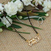 Luxurious Simple Black Beads Love Pendant Mangalsutra for Women and Girls