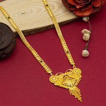 Elegant 22K Gold Plated Long Brass Mangalsutra for Women