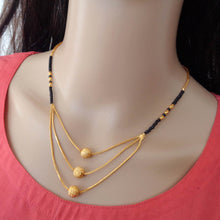 Designer Brass Mangalsutra with 22K Gold Plating