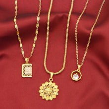 Stunning Gold Plated Necklace Chain Pendant For Women and Girls