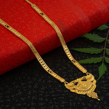 Women's Handmade Long Brass Mangalsutra with 22K Gold Plating