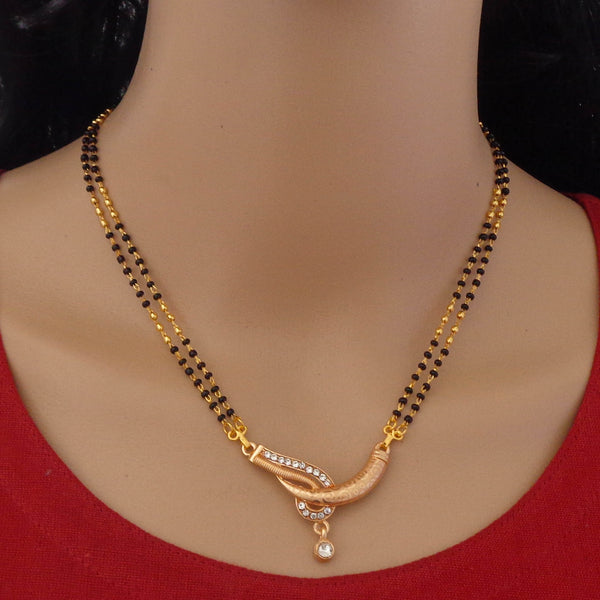 Modern 22K Gold Plated Mangalsutra for Stylish Women and Girls