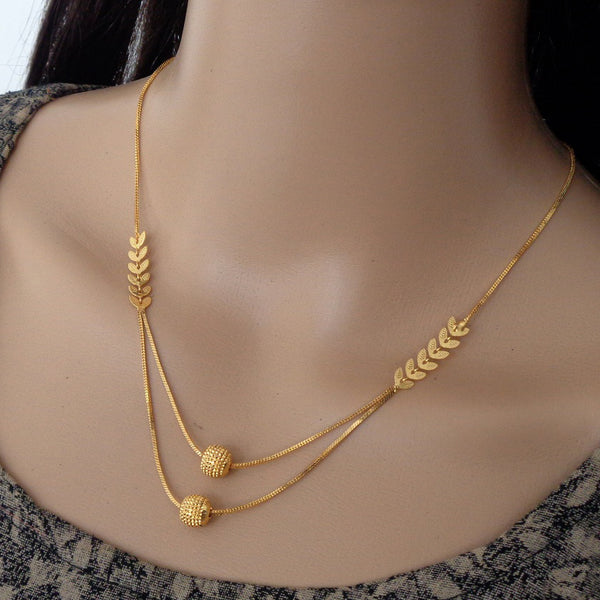 Designer Brass Mangalsutra with 22K Gold Plating