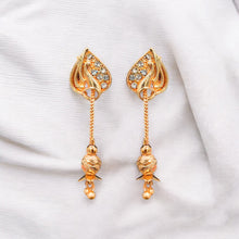 Elegant 22K Gold Plated Pearl Drop Earrings for Women and Girls