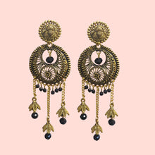 Elegant Oxidised Plated Jhumki Earrings for Women and Girls