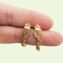 Radiant 22K Gold Plated Meenakari Chandbali Earrings for Women and Girls