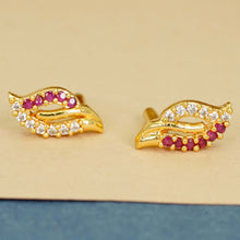 Gold Plated Designer AD Diamond Earrings