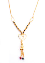 Heart Shape Brass Daily Wear Gold Plated Mangalsutra For Women and Girls