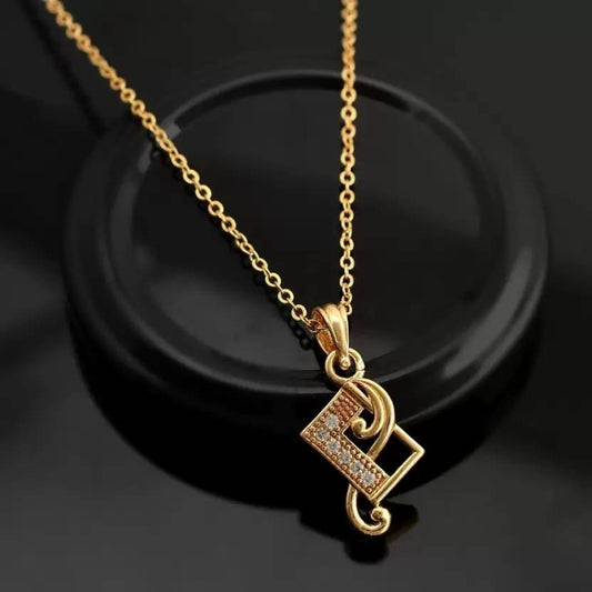 Stylish and Trendy Gold plated Brass Necklace Chain Pendant For Girls and Women