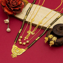 Charming Daily Wear Brass Gold Plated Mangalsutra For Women and Girls