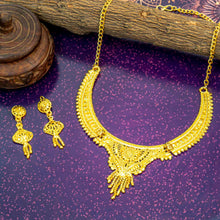 Designer and Stylish Brass Gold Plated Jewellery Set For Women and Girls