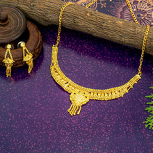 Handmade Work Designer Brass Gold Plated Jewellery Set For Women and Girls
