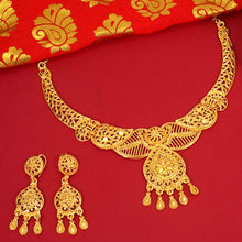 Latest Trend Designer Brass Gold Plated Jewellery Set For Women and Girls