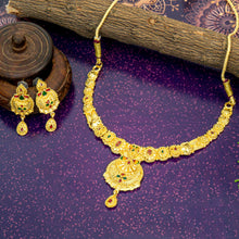 Stylish and Trendy Gold Plated Jewellery Set For Women and Girls With Earrings