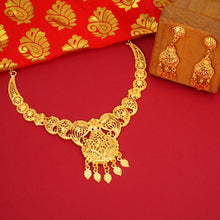 Traditional Brass Gold plated Jewellery Set For Women and Girls