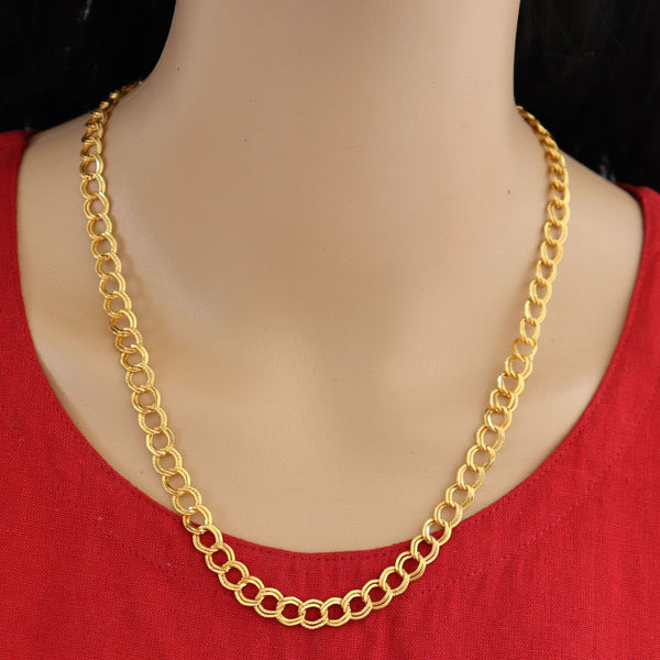 " Daily Wear 22k Gold Plated Heavy Chain For Women & Girls "