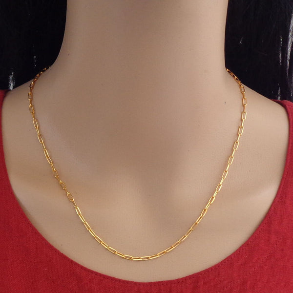 " Daily wear 22K Gold-Plated Chain Gives Professional Fashion Look "