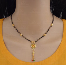 Elegant Brass Mangalsutra with 22K Gold Plating for Girls