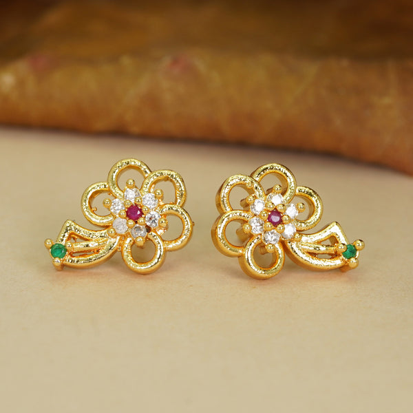 Gleaming AD Diamond Studs Earrings For Women