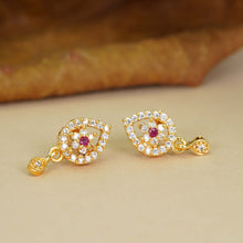 Stylish AD Diamond Gold-Plated Studs For Women and Girls