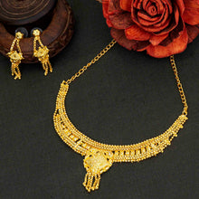 Handmade Work Designer Brass Gold Plated Jewellery Set For Women and Girls