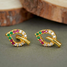 Golden Glamour AD Diamond Studs