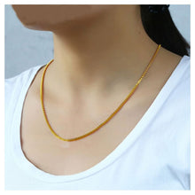 Simple 22K Gold Plated Brass Chain for Daily Wear