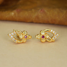 Fashion-Forward Gold-Plated AD Diamond Studs For Women