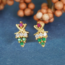 Gold-Plated Delight AD Diamond Earrings For Women