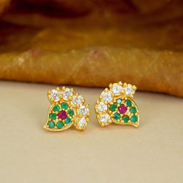 Bright Shimmer AD Diamond Studs Earrings For Women