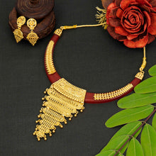 Designer and Stylish Gold Plated Necklace Set For Women and Girls