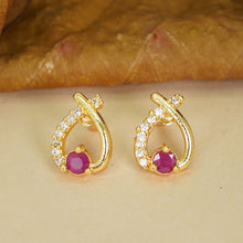 Classy Gold-Plated AD Diamond Earrings For Women