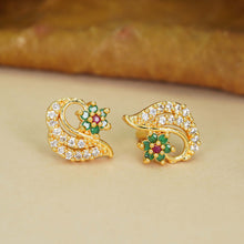 Classy Gold-Plated AD Diamond Earrings