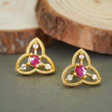 Fashion AD Diamond Studs - Gold Plated