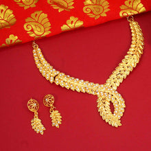 Stylish and Charming Gold Plated Necklace Set For Women and Girls