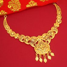 Traditional Brass Gold plated Jewellery Set For Women and Girls