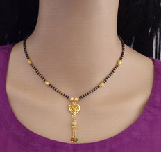 Elegant Brass Mangalsutra with 22K Gold Plating for Girls