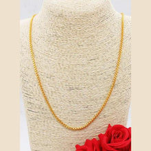 Simple 22K Gold Plated Brass Chain for Daily Wear