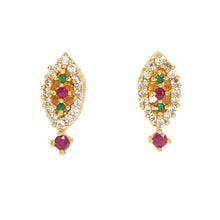 Charming Gold-Plated AD Diamond Earrings For Women and Girls