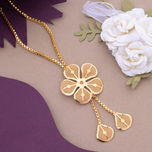 Charming Flower Shape Gold-Plated Necklace Chain For Women and Girls