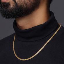 22K Gold-Plated Rope Design Chain Necklace Lightweight, and Skin-Friendly