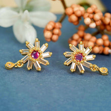 Fashionable AD Diamond Studs - Gold Plated