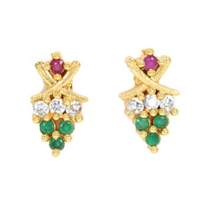 Gold-Plated Delight AD Diamond Earrings For Women