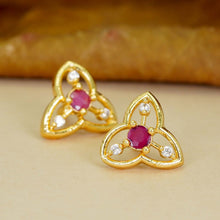 Fashion AD Diamond Studs - Gold Plated