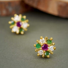 Stunning AD Diamond Studs - Gold Plated